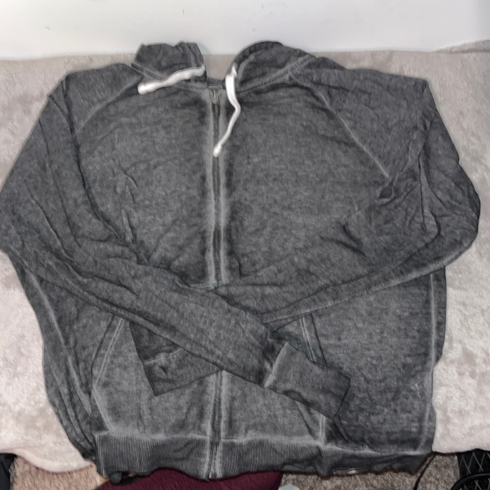 dark gray zipup